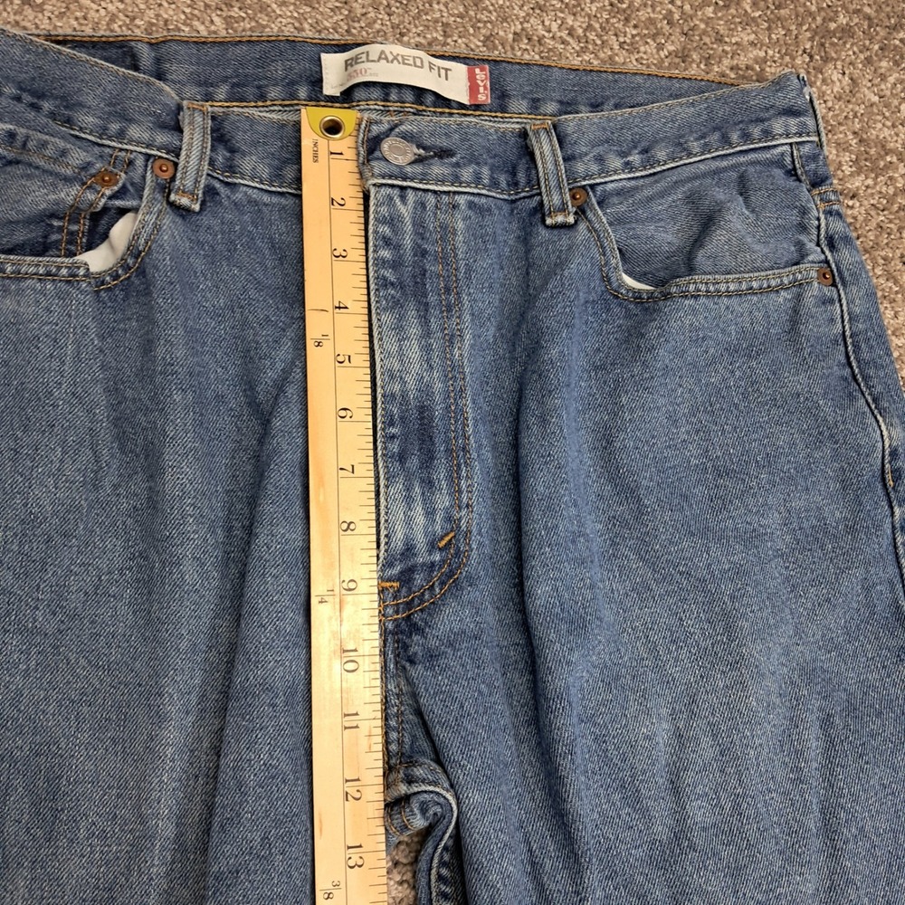 Levis 550 Relaxed Fit‎ Mens Jeans Blue Medium Wash 36x32 Straight Leg Denim - Picture 9 of 12